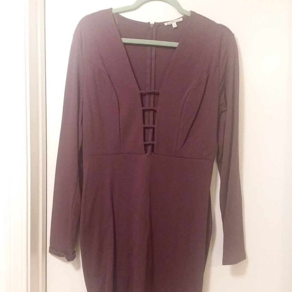 Charlotte Russe  Wine Color MidCocktail Dress